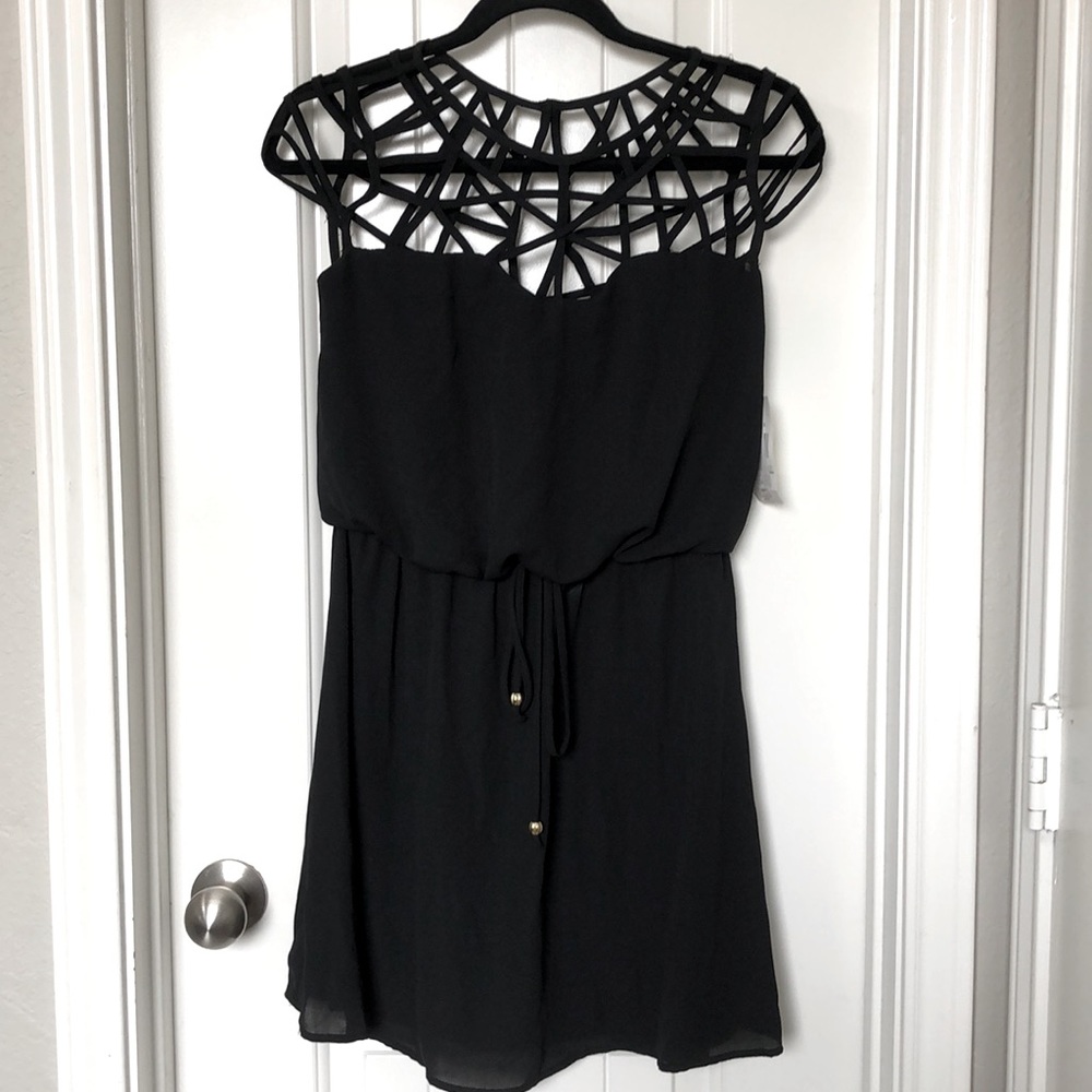 ✨2✖️Host Pick✨ Jodi Kristopher Black Strappy Dress NWT